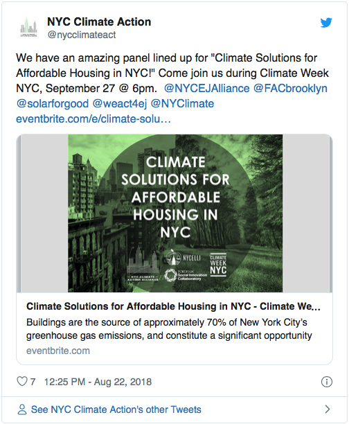 Climate Solutions for Affordable Housing In NYC